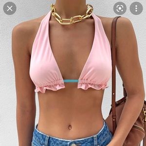 Tiger Mist pink crop top